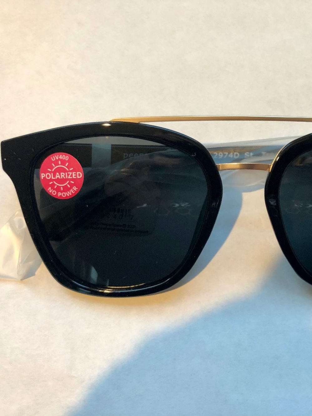 NEW Peepers Black St. Tropez UV400 Polarized Sunglasses